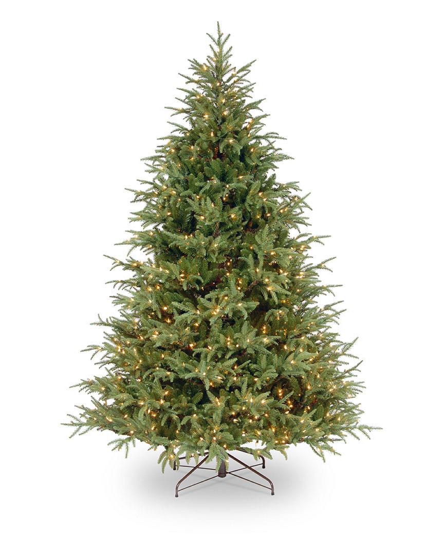 National Tree Company 7.5ft Feel-Real Frasier Grande Hinged Tree with Clear Lights