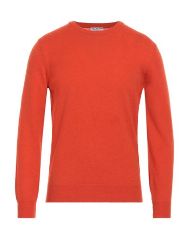 Man Sweater Orange Size 36 Wool