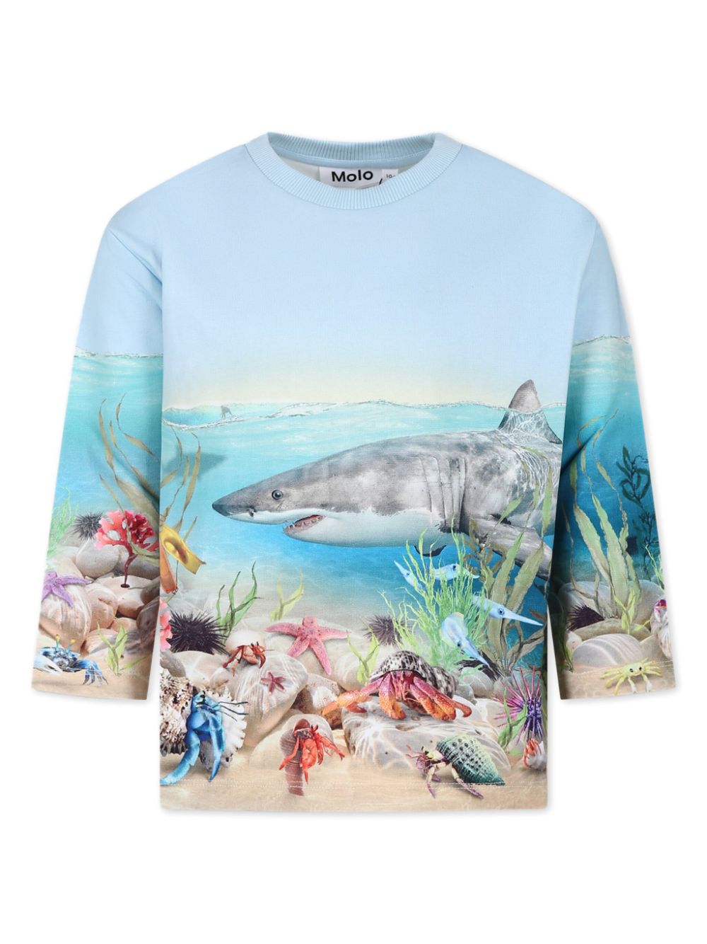 Monte organic-cotton sweatshirt - Blue
