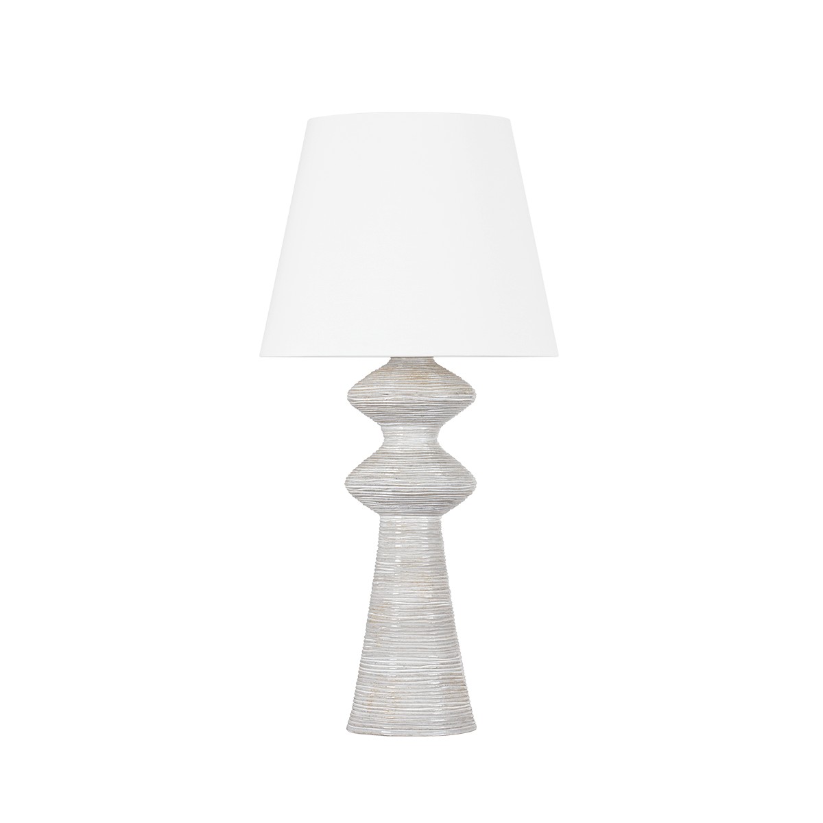 Aged Brass Ceramic Snowbank Table Lamp from the Steinway Collection