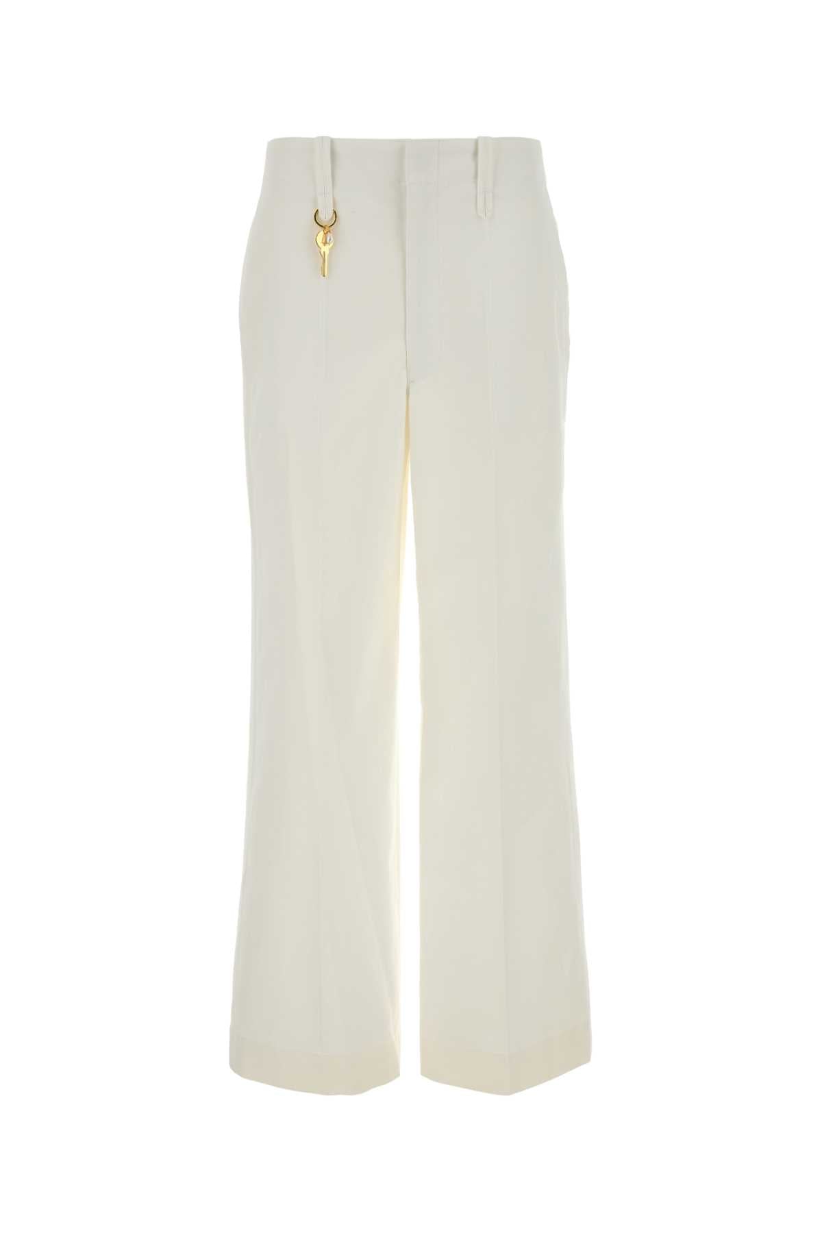 Cotton Trousers — White