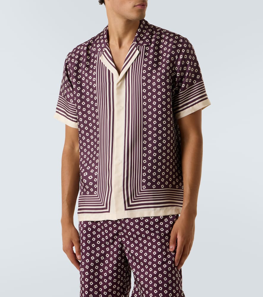 Maitan printed silk shirt