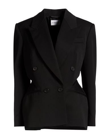 Woman Blazer Black Size 6 Wool