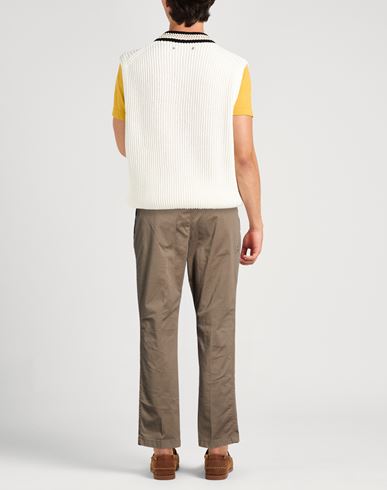 Man Pants Taupe Size 34 Cotton, Elastane