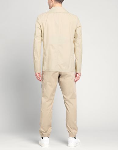 Man Jacket Sand Size 38 Cotton