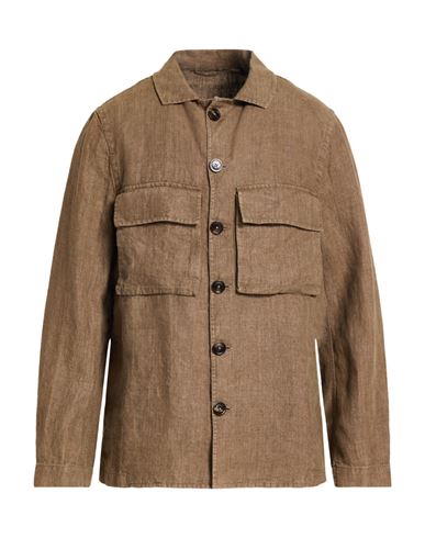 Man Shirt Military green Size L Linen