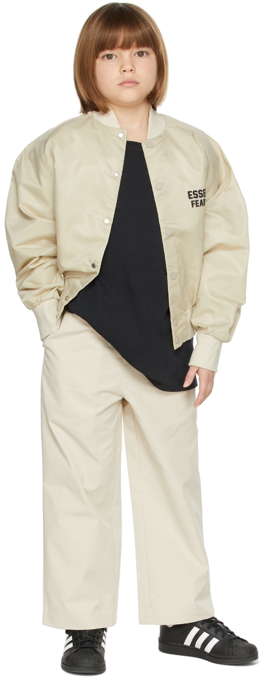Kids Beige Relax Slacks