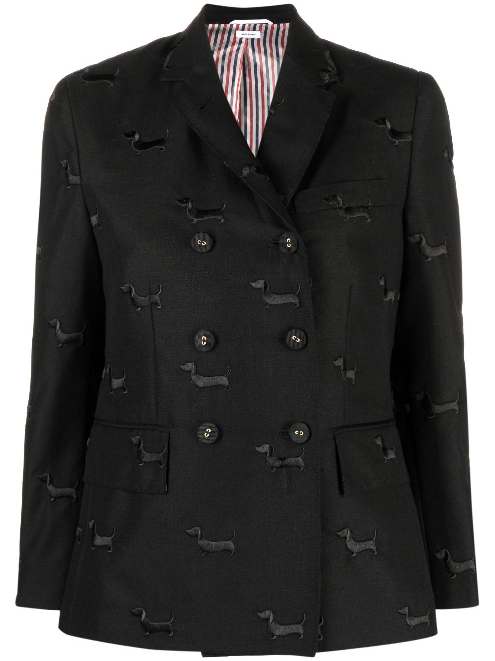 Single-breasted tailored blazer - Black