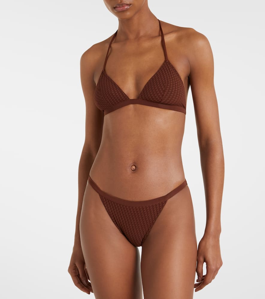 Look jacquard bikini bottoms