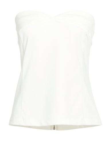 Woman Top White Size 2 Polyamide, Viscose, Polyester, Silk