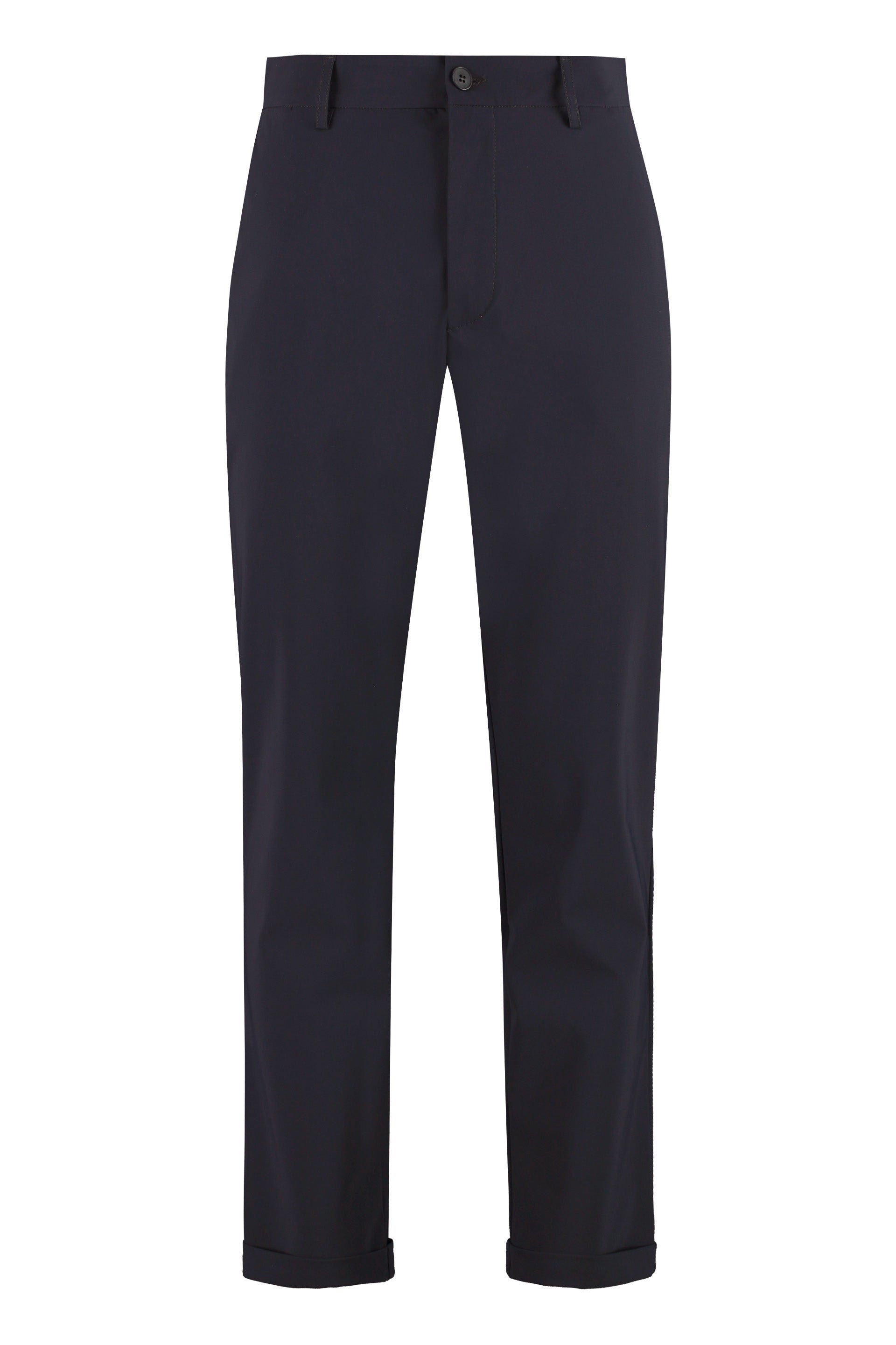 The (alphabet) Tailored Cuff-Hem Trousers with Belt Loops