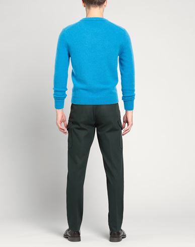 Man Sweater Blue Size 36 Alpaca wool, Polyamide, Wool, Elastane