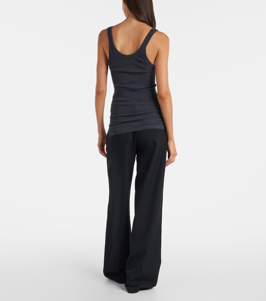 Ella ribbed-knit wool tank top
