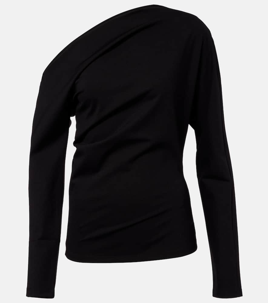 Róhe Draped one-shoulder top