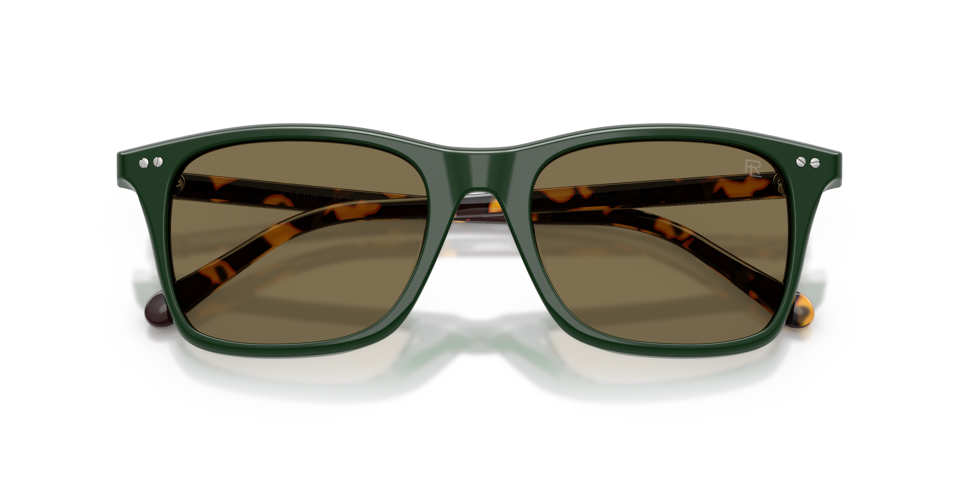 Ralph Lauren Uomo Ralph Lauren RL8242U 614073 Occhiali da sole Acetato Verde Marrone Pantos Normale