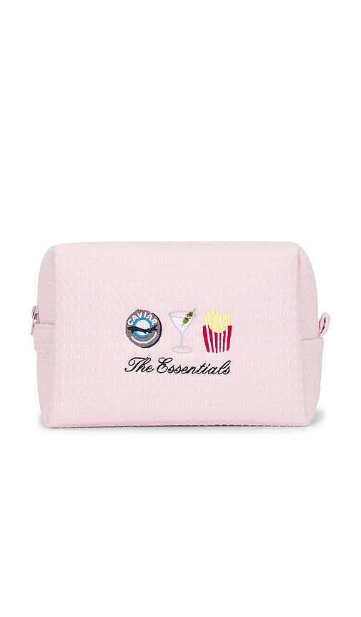 Abbode POCHETTE GAUFRÉE SNACK TIME SNACK TIME WAFFLE POUCH en Pink