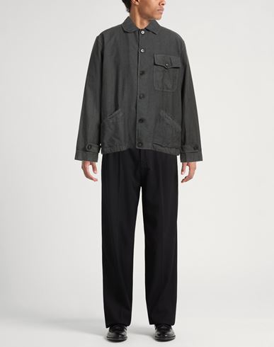 Man Jacket Charcoal Size XL Cotton, Linen