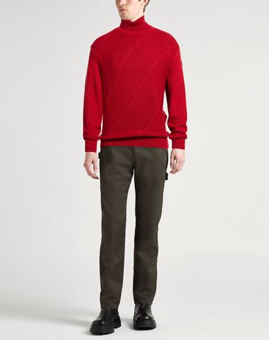 Man Turtleneck Red Size L Virgin Wool
