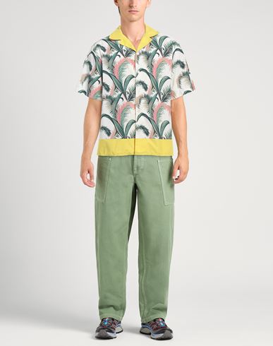 Maison Kitsuné Man Shirt Green Size S Cotton