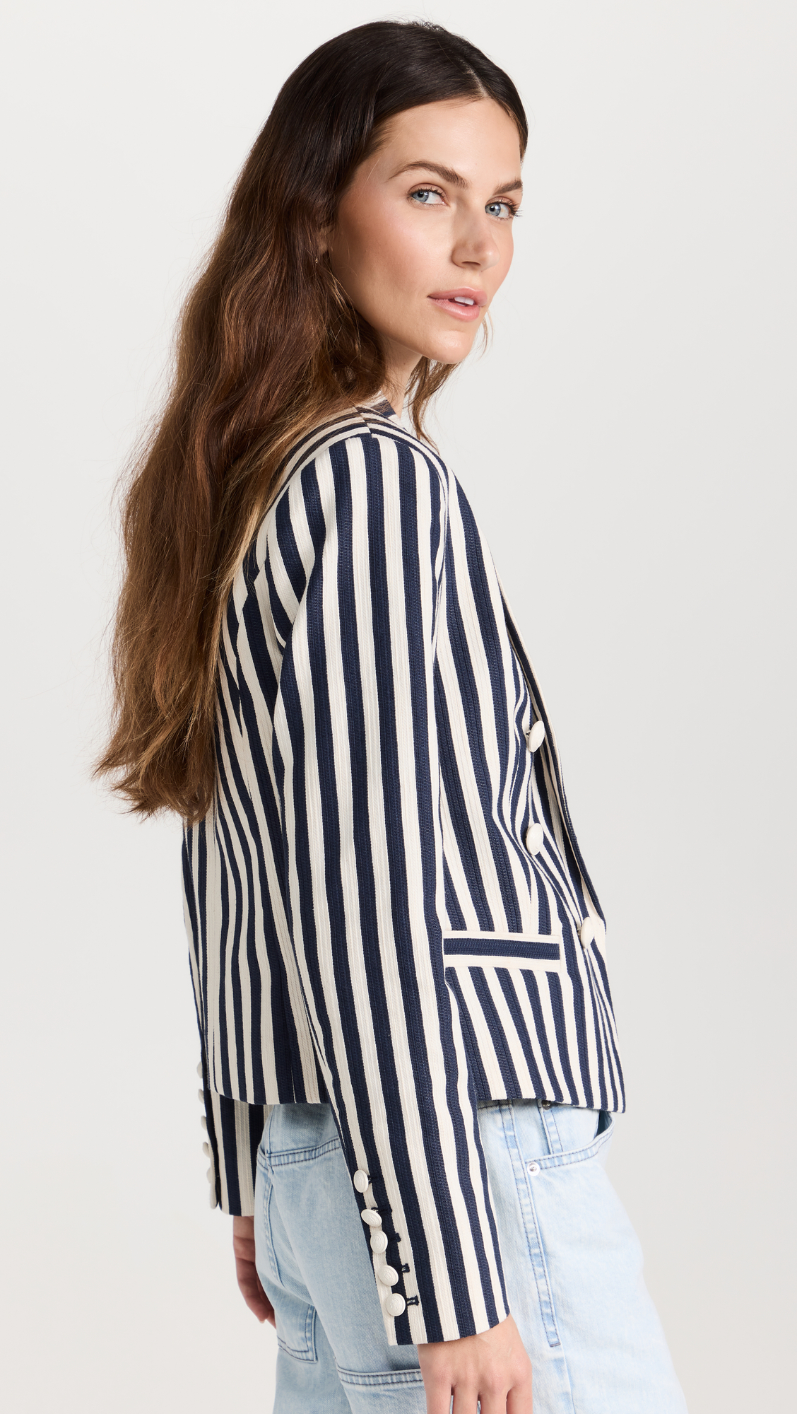 Brooke Double Breasted Crop Blazer