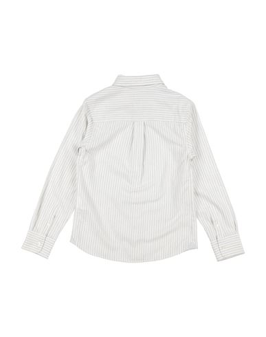 Kid Boy Shirt Light grey Size 10 Cotton, Wool