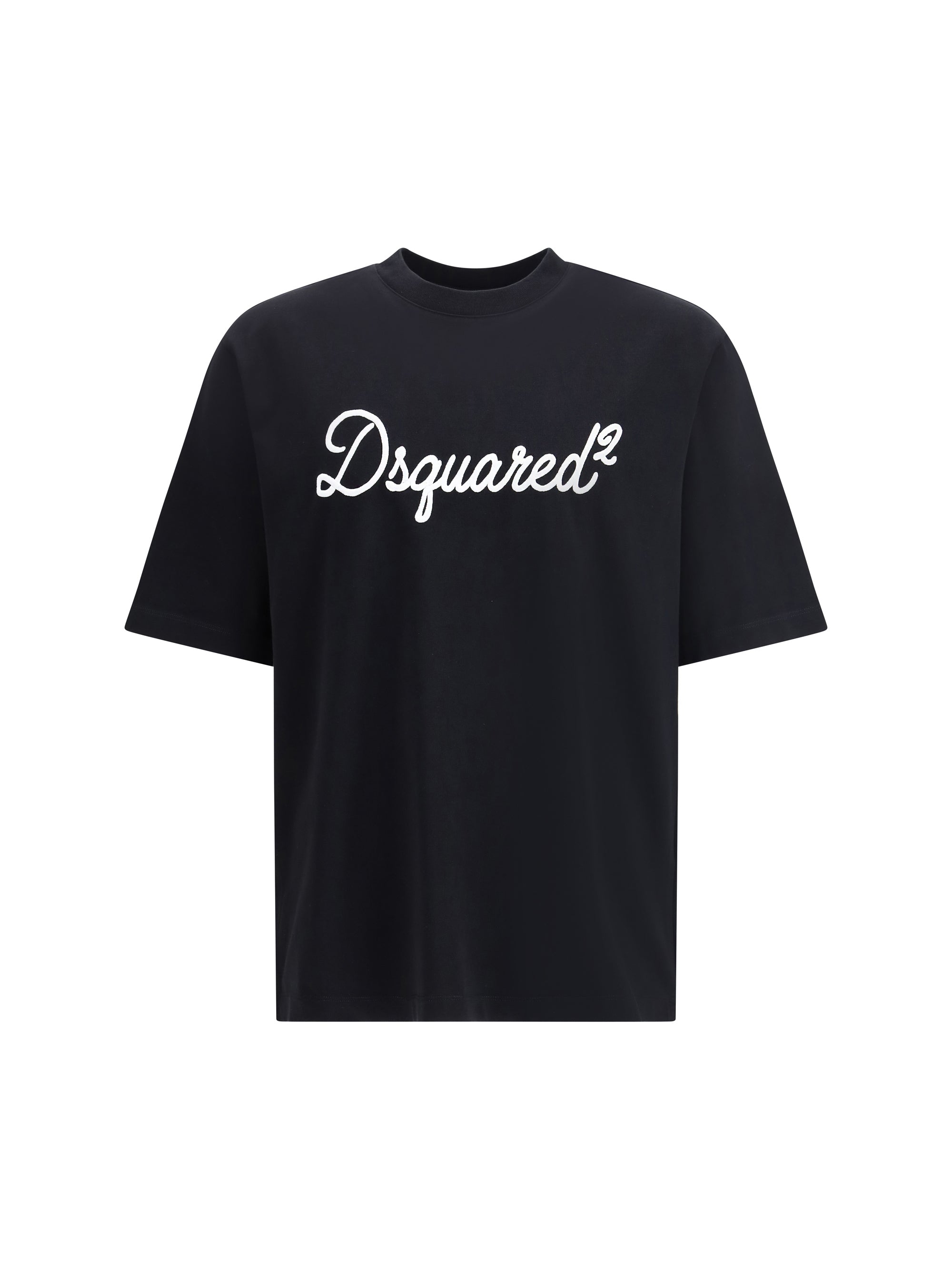 Logo-Embroidered Cotton T-Shirt — Black