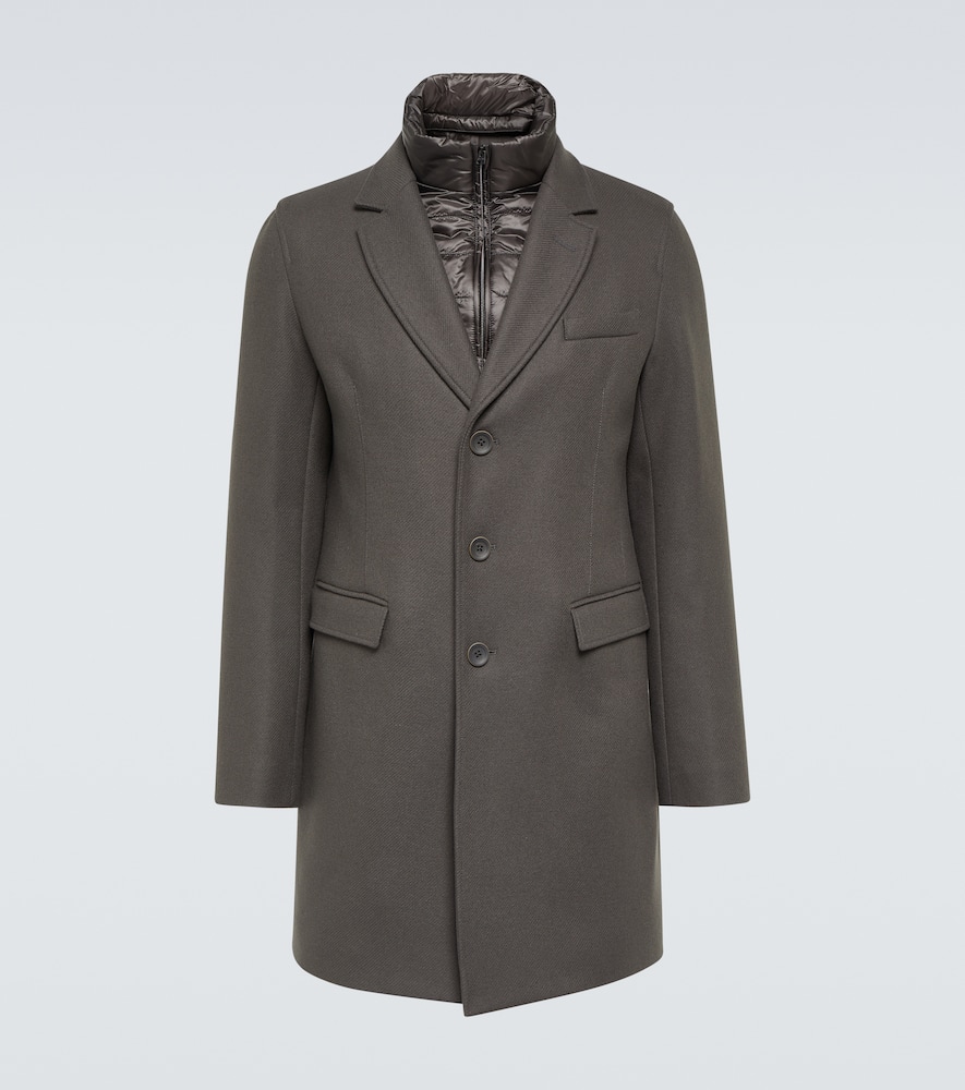 Wool-blend overcoat