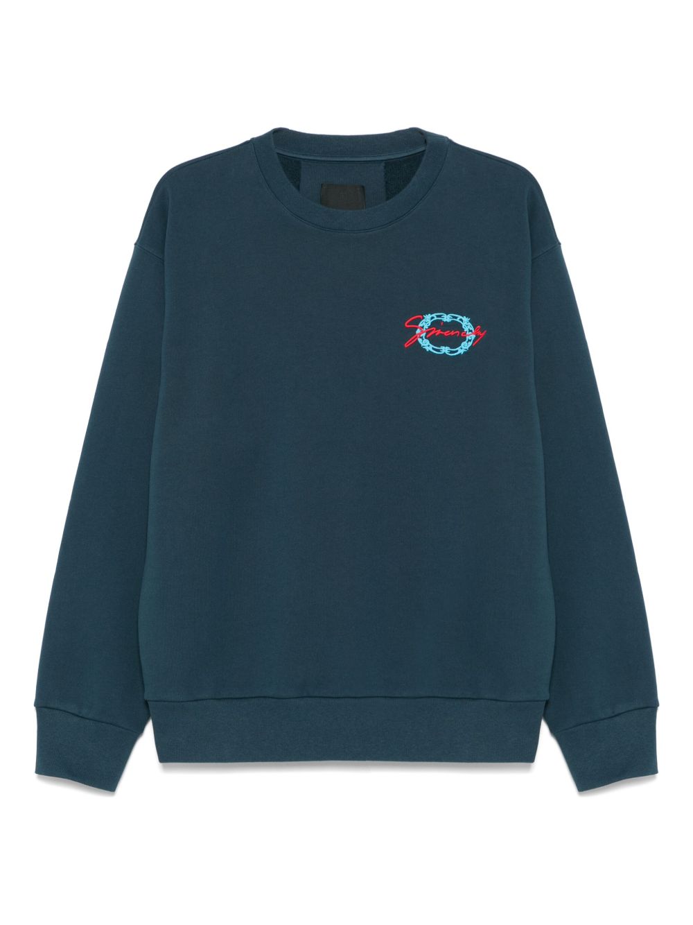 Givenchy Givenchy medallion-embroidery sweatshirt - Blue