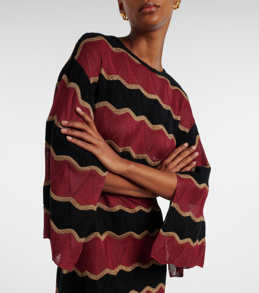 Hang Ten cotton-blend lamé kaftan