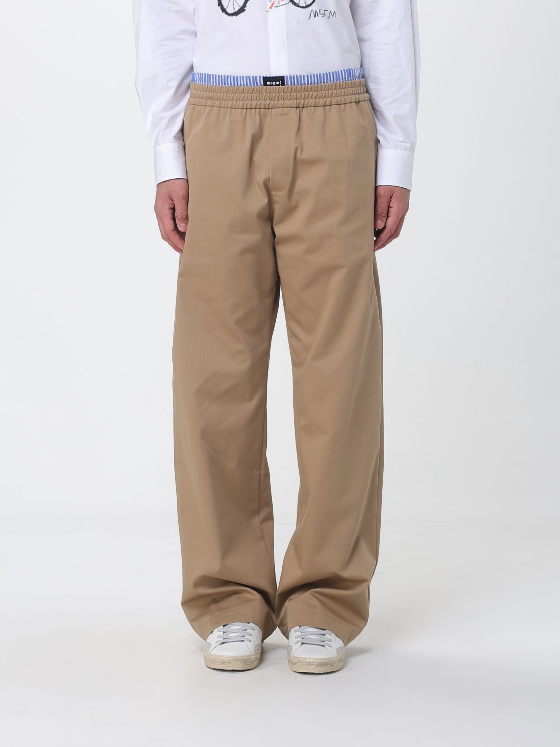 Pants Men color Beige