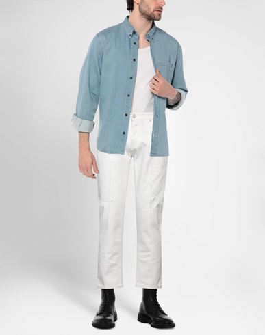 Man Denim pants White