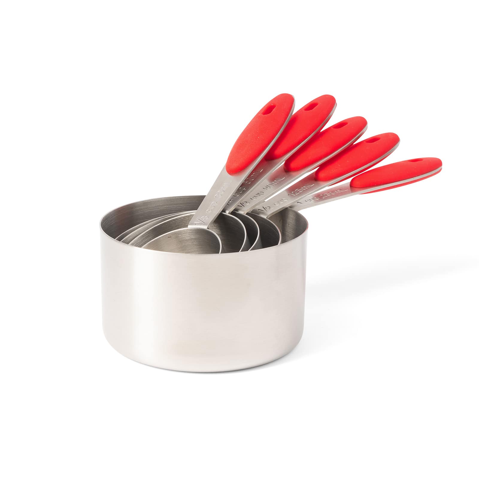 5 Piece Stainless Steel Measuring Cups Set