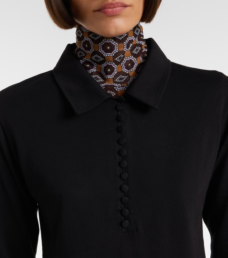 Cotton jersey polo shirt