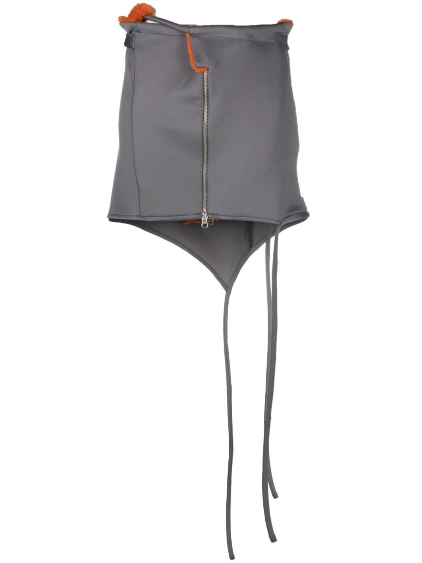 - Zipped Mini Skirt