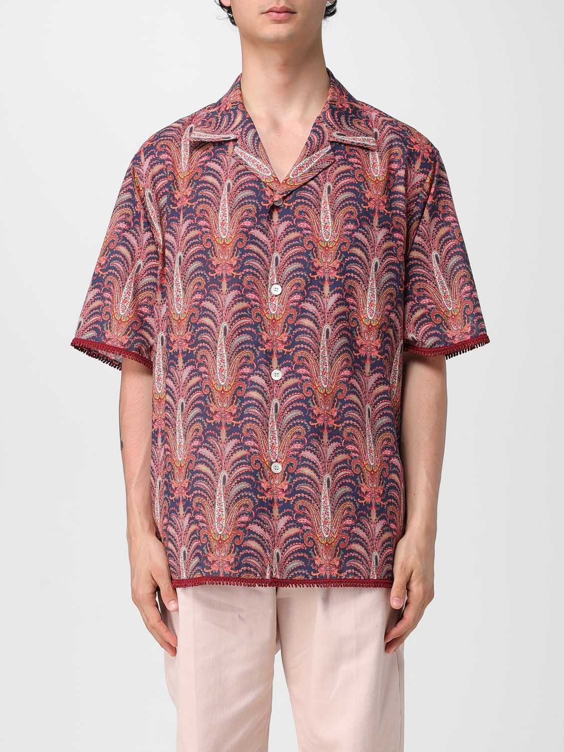 Shirt VALENTINO Men color Burgundy