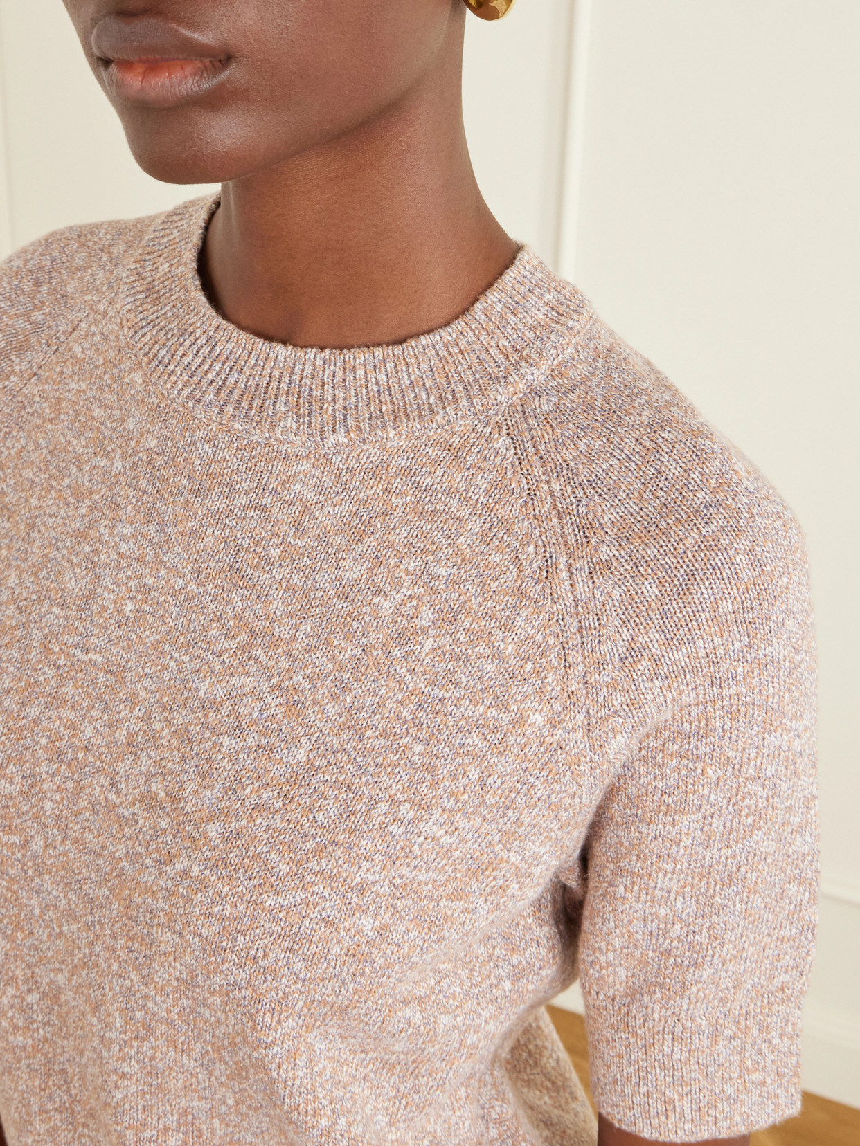 Cotton And Linen-blend T-shirt - Sand