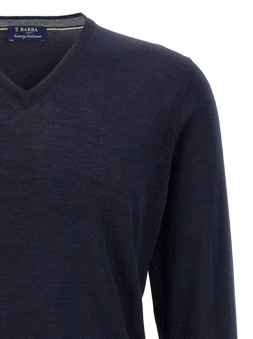 Blue Wool and silk sweater