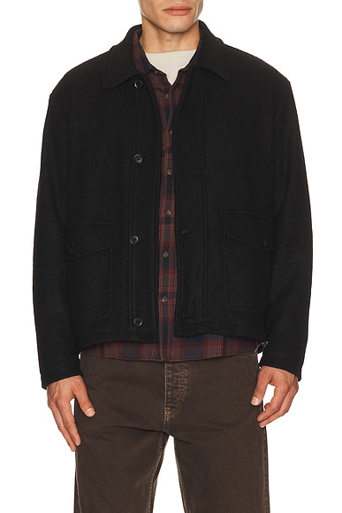 Yardsale The Sport Coat in Double Black - Black. L also in
