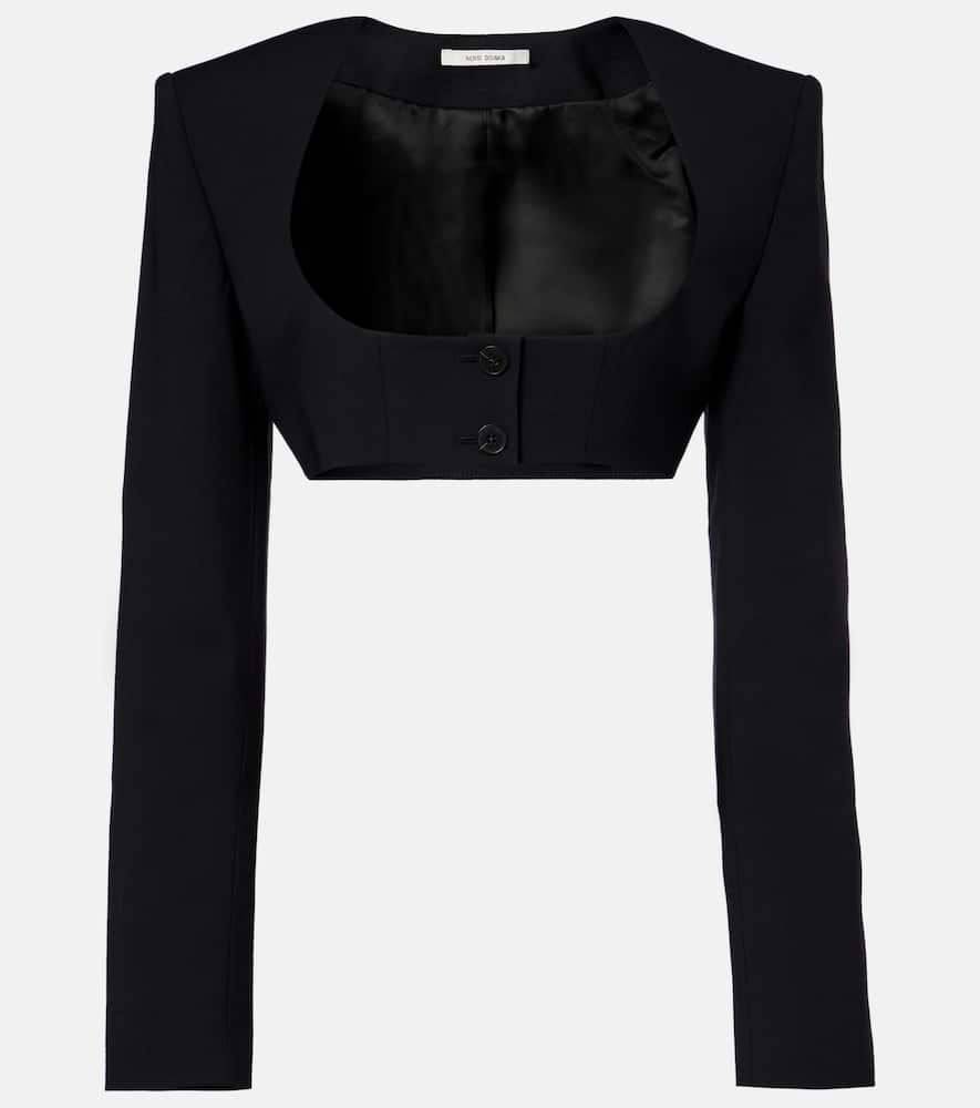 Crêpe crop top