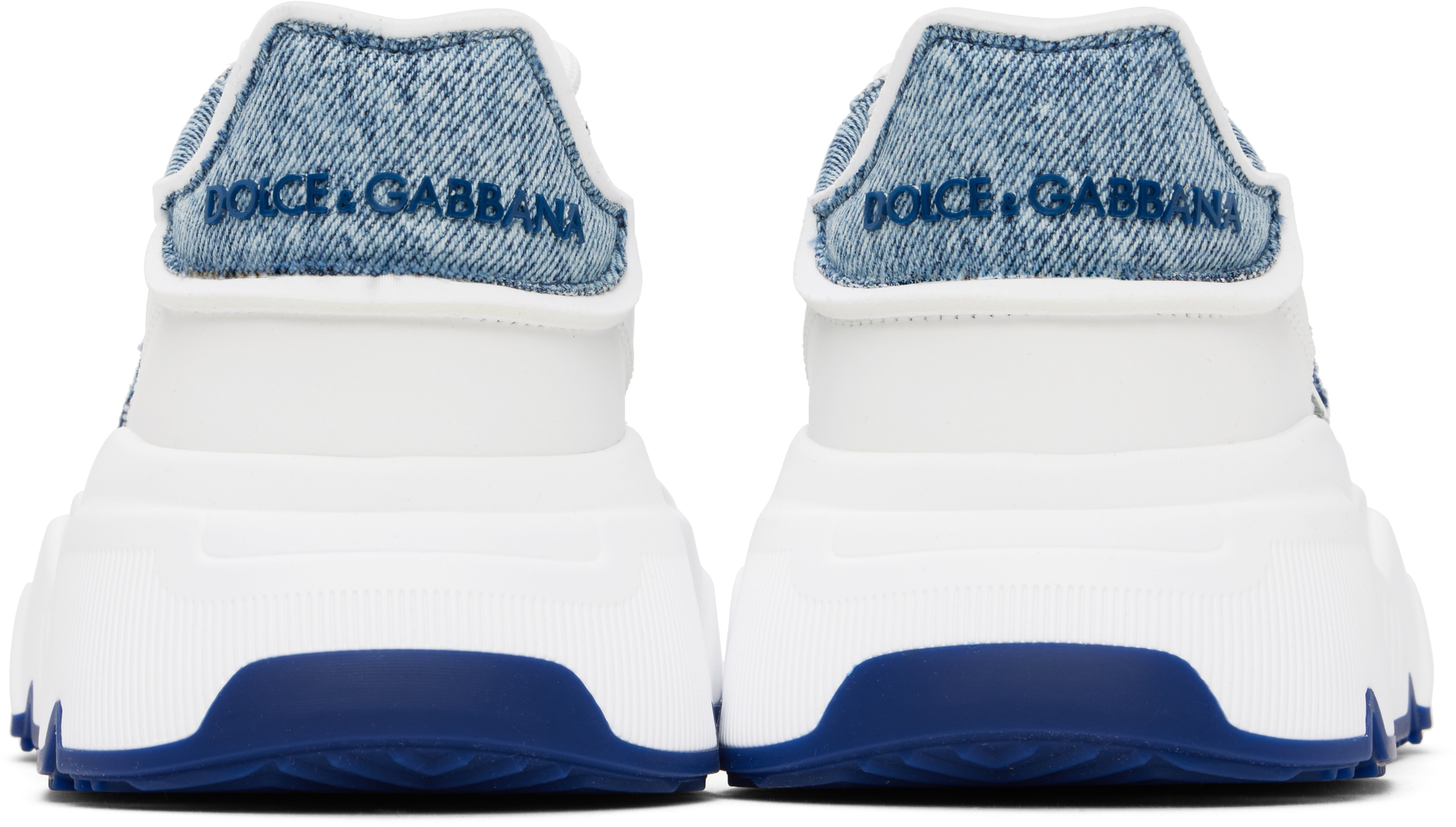 Dolce & Gabbana Blue & White Daymaster Sneakers