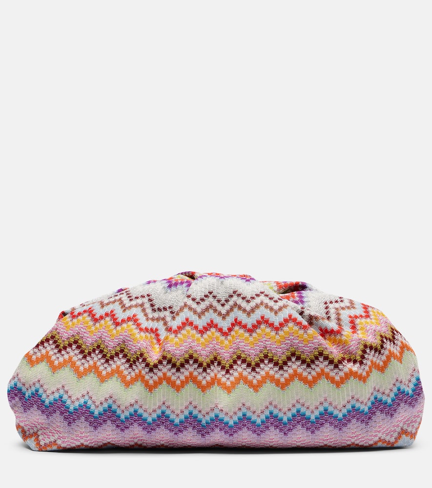 Zigzag Large jacquard clutch