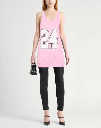 Woman Tank top Pink Size S Cotton
