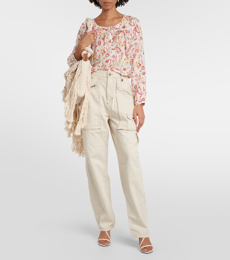 Paciane wide-leg cargo jeans