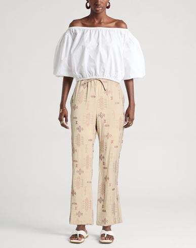 Woman Pants Beige Size S Rayon, Polyester, Nylon