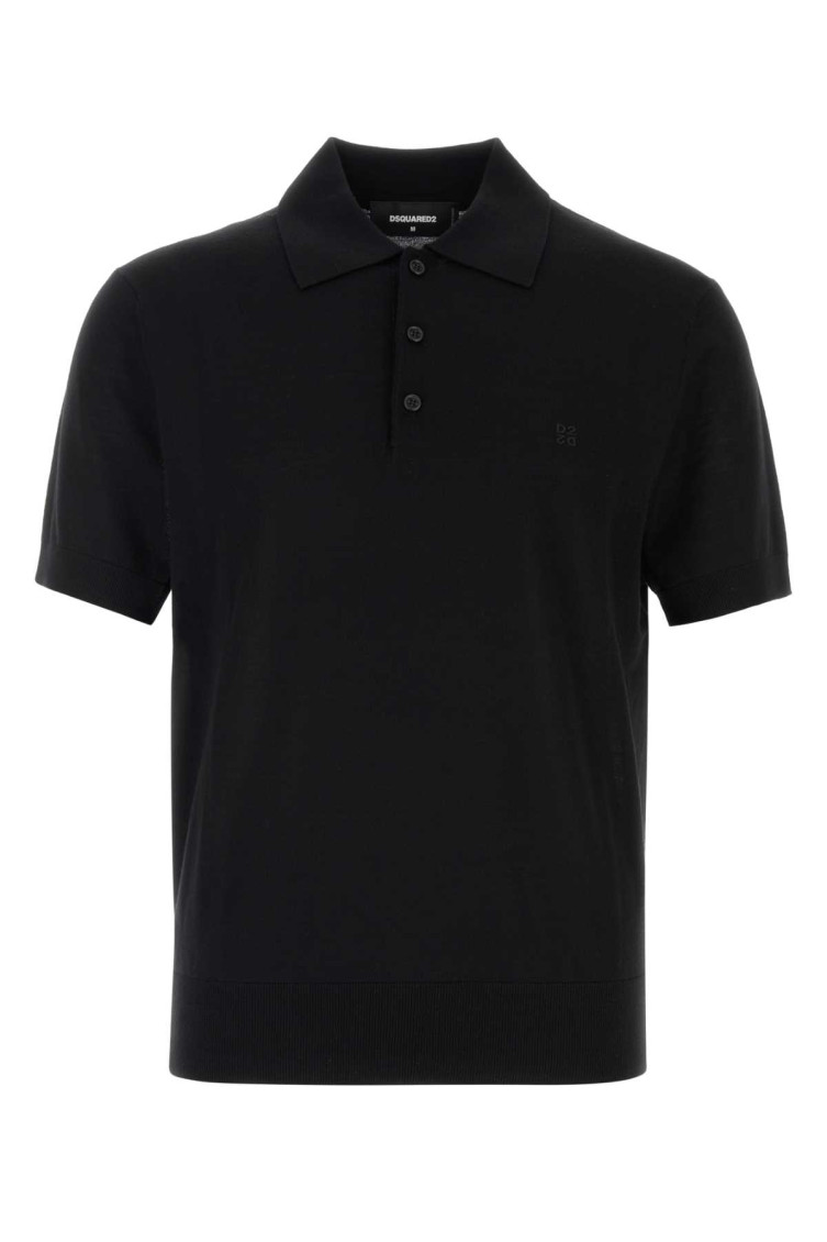 Black Shirt Collar Polo