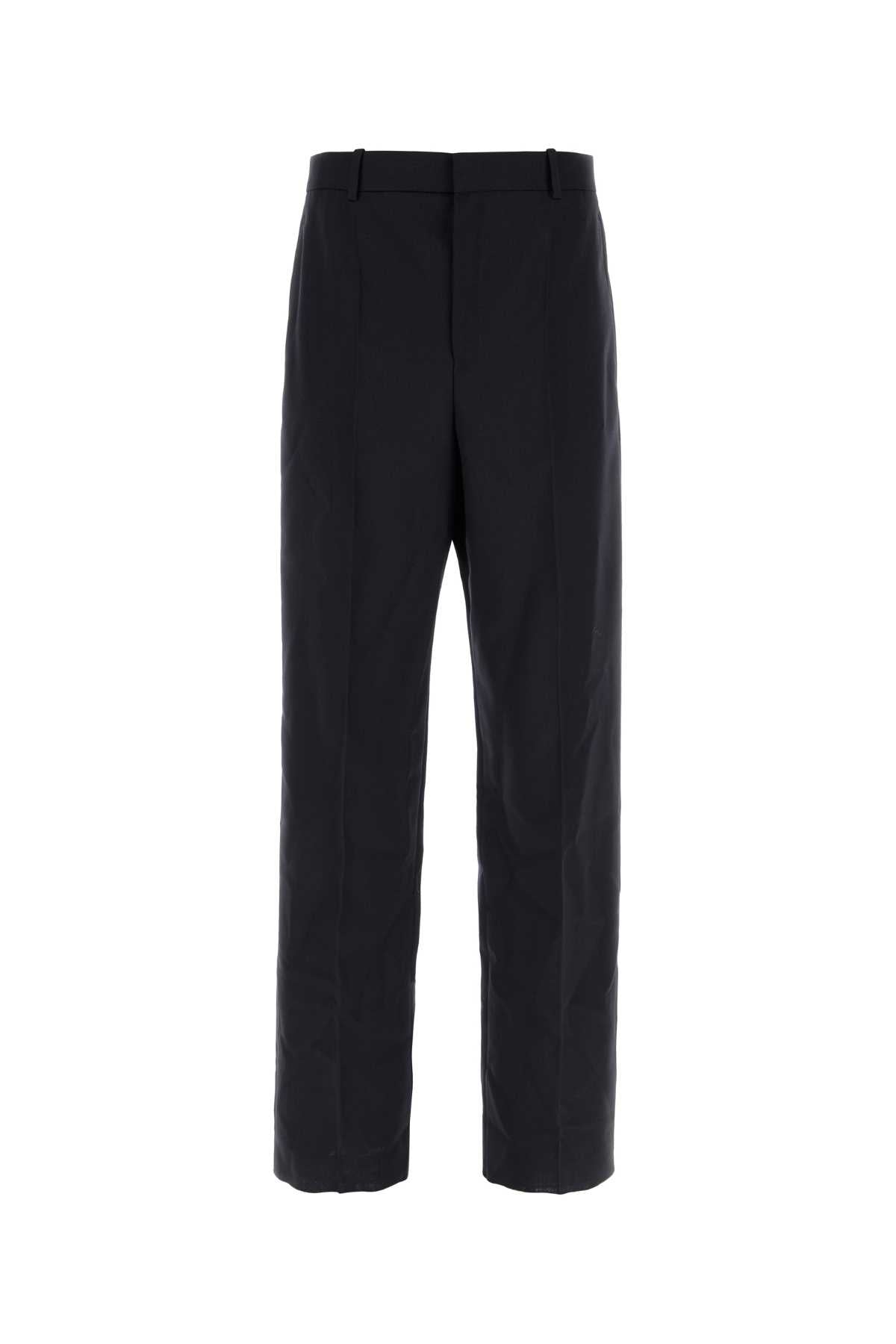 Wool Trousers — Navy