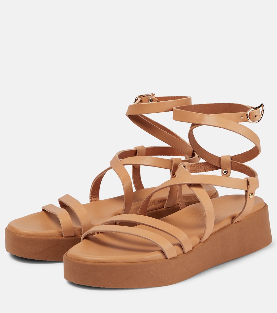Aristea leather platform sandals