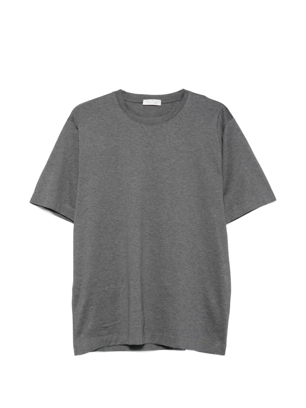 Cotton-Silk Blend T-Shirt — Grey