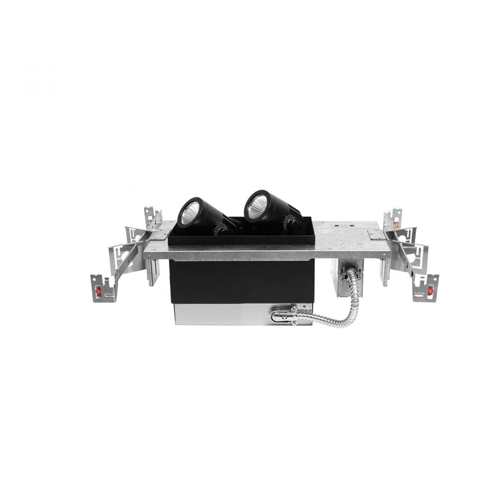 WAC Lighting 120V 2-Light LED Precision Multiple Two Light Housing with Light Engine in Black - MT4LD211NE-F35-BK