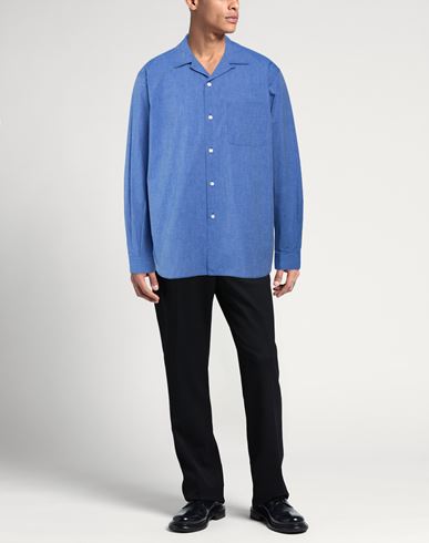 Nanamíca Man Shirt Navy Size S Cotton, Polyester